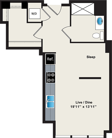 Unit 1-1212 floor plan
